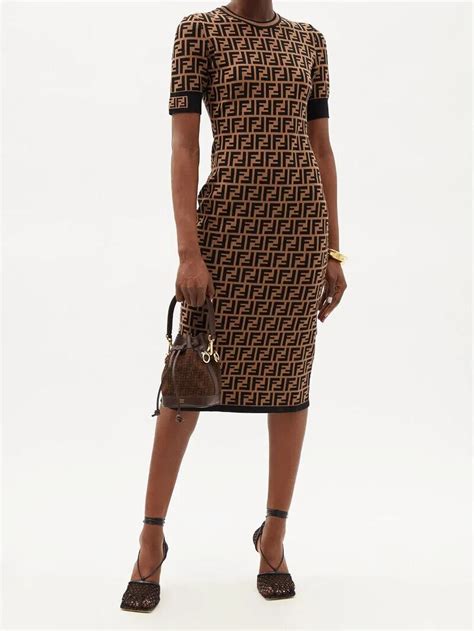 fendi logo dress shoes|fendi monogram bodycon dress.